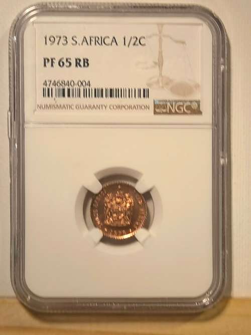 1973 1/2 CENTS - PF65RB